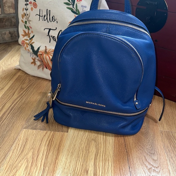 Michael Kors Royal Blue Backpack - Picture 1 of 5